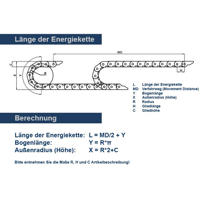 Kabelkedjor CK 15 bredd 15mm, 1 påse (40 länkar - längd 1m)