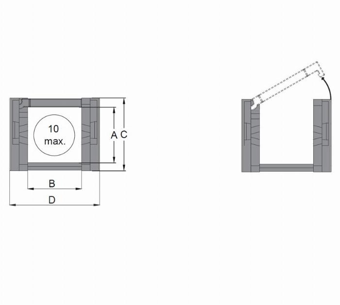 Kabelkedjor CK 15 bredd 20mm, enkel länkar